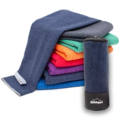 Bild av Mikrofiberhandduk set för bastu, fitness, sport I strandhandduk, sporthandduk marin_borste XS: 50 x 30