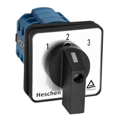 Bild av Heschen universell kamströmbrytare, roterande brytare, växelbrytare, SZW26 20/123.3, 660 V, 20 A, 3 positioner, faser, 12 anslutningspunkter, CE