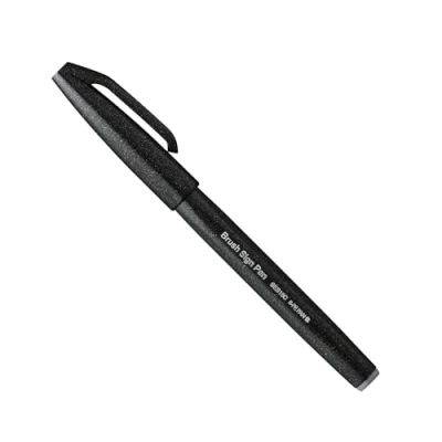 Bild av Pentel SES15C A mjuk vattenbaserad penselpenna, för skissning, svart