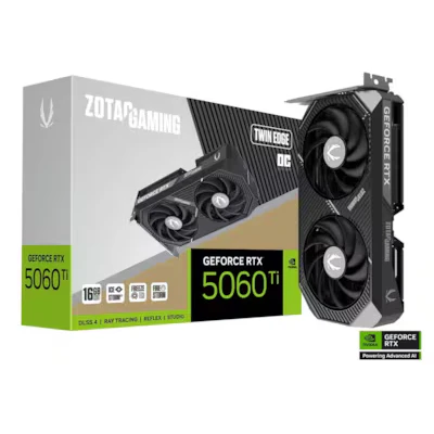 Bild av ZOTAC GeForce RTX 5060 Ti Twin Edge OC 16GB GDDR7 RAM Grafikkort