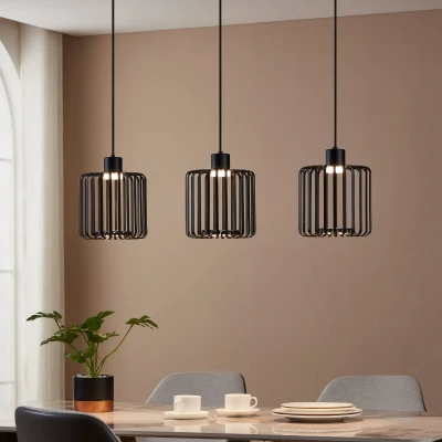 Bild av EGLO connect LED hänglampa Ginestrone Z, 3 lampor, svart