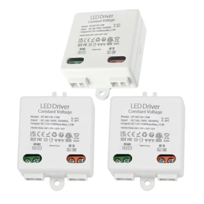 Bild av 3 st LED transformator mini12 V/DC, 12 V/DC W MiniLED transformator, driver likströmsdrivrutin, 010 minitransformer2, lampor belysning elektronisk