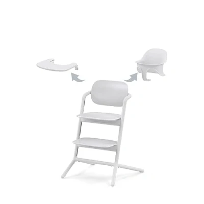 Bild av Cybex Lemo 3 in 1 Barnmatstol inkl. Babyset och Bricka, All White