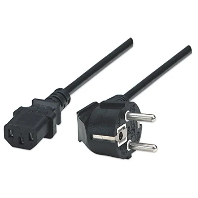 Bild av Manhattan KB000012 IEC 60320 C13 strömkabel, 1,8 meter längd, svart