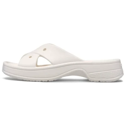 Bild av Crocs Womens Cross Strap Badsandaler, Storlek: 36/37, Chalk Konstmaterial