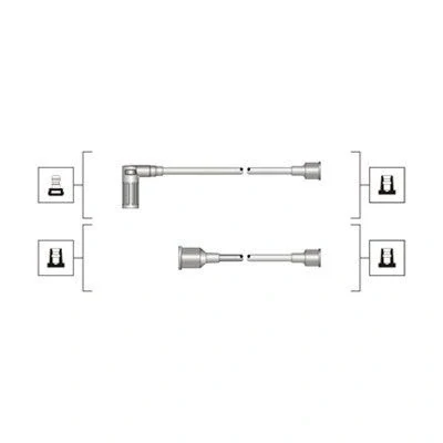 Bild av MAGNETI MARELLI 941319170094 Jeu De Fils d&#039;Allumage FIAT: Uno 3/5 portes, LANCIA: Y10