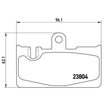 Bild av BREMBO P 83 059 Jeu de plaquettes frein préparé pour indicateur d&#039;usure sans accessoires LEXUS: LS III