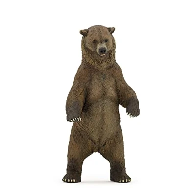 Bild av Papo djurfigur Grizzlybjörn vilda djur barnleksak från 3 år äventyr i skogarna