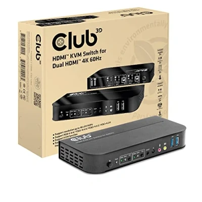 Bild av Club 3D CSV 1382 KVM / audio switch 2 ports