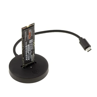 Bild av KALEA INFORMATIQUE USB docka för M2 SSD NVMe. 10GB typ USB3.2 Gen2 anslutning med C kontakt. Stöd UASP och Trim