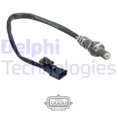 Bild av DELPHI ES20522 12B1 Sonde lambda planaire, chauffé RENAULT: CLIO 3, TWINGO 2, Modus / Grand