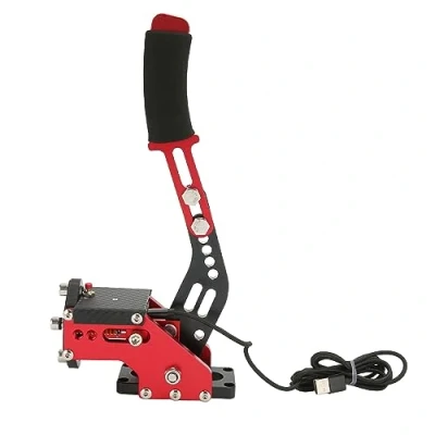 Bild av 64 Bitars USB handbroms, 2 i 1 handbroms Säker och Pålitlig Sim Racing Game för Xbox ONE Series S X PC Logitech G27 G25 G29 G920 T500 (Röd)