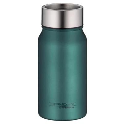 Bild av THERMOcafé av THERMOS TC DRINKING MUG green mat 0,35 l, termosmugg rostfritt stål, isoleringskopp, kaffemugg to go, läckagesäker, varm i 8 timmar, kall 16 diskmaskinssäker, BPA fri
