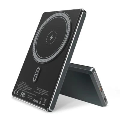 Bild av YISH Trådlös Mag Safe Power Bank: 5 000 mAh Ultra slim magnetisk Powerbank, bärbar snabbladdning USB C PD 20 W, magnetiskt batteripaket, kompatibel med iPhone 16/15/14/13/12 Pro/Pro Max