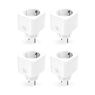 Bild av Refoss WiFi Socket Timer 2 Pack Smart MINI med fjärrkontroll, Home uttag röststyrning, Plug Fungerar Alexa, Google