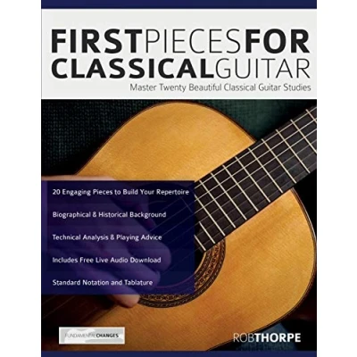 Bild av First Pieces for classical Guitar: Master twenty beautiful guitar studies