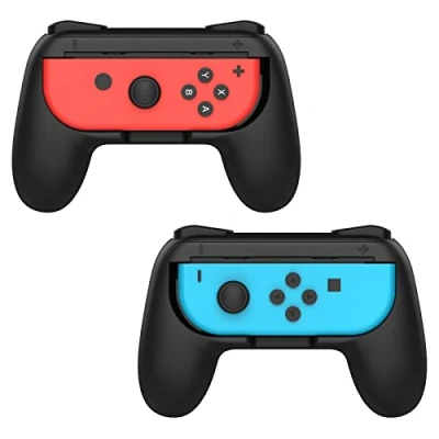 Bild av MoKo Grip for Switch/Switch OLED Model (2021)/Switch (2021) Joy Con, 2 Pack Controller Handle Kit Con (Black)