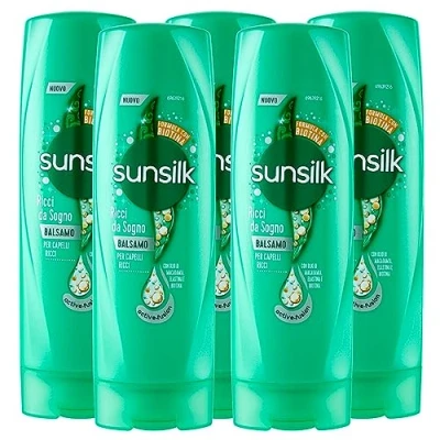 Bild av Sunsilk Lockigt balsam för tämning av frissigt hår med 5 flaskor à 200 ml