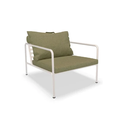 Bild av HOUE AVON Lounge Chair Trädgårdsstol Leaf/Muted White H58 x W81 D99 SH39 cm