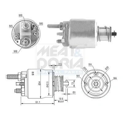 Bild av Magnetbrytare, startmotor MEAT &amp; DORIA 46223