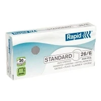 Bild av Rapid häftklamrar 26 6 mm standard förzinkade 5 000 stycken