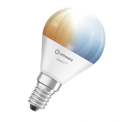 Bild av LEDVANCE SMART LED lampa med WiFi teknik, sockel E14, dimbar, ljusfärg kan ändras (27006500 K), ersätter glödlampor 40 W, Mini glödlampa Tunable White, 3 pack