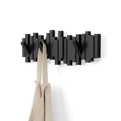 Bild av Umbra 318211 040 Vägghängd Klädhängare, Svart, 48,3 x 18,4 2,5 cm