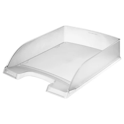Bild av Leitz Plus brevkorg 70 mm förpackning med 5 höjd genomskinlig/frostad