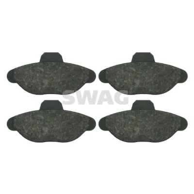 Bild av SWAG 70 91 6082 Jeu de plaquettes frein Essieu avant contact signal d&#039;usure exclu FIAT: Cinquecento