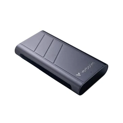 Bild av Verbatim TurboMetal Portable SSD, 4 TB, extremt snabb upp till 3 700 MB/s, extern hårddisk USB4 40 Gbps, för Mac, PC, Smartphone och spelkonsol