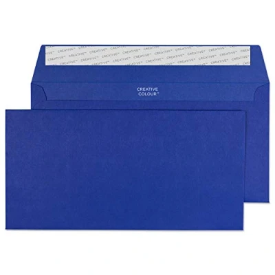 Bild av Blake Creative Colour 25243 färgade kuvert självhäftande lim seger blå DL+ 114 x 229 mm 120 g/m² 25 stycken
