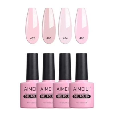 Bild av AIMEILI UV LED Gel lack Nagellack, Polish Set, Soak Off Nail Polish,Nail Art Colour Set 4 st X 10 ml Presentpaket 27