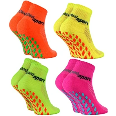Bild av Rainbow Socks pojkar flickor neon sneaker sport stoppningsstrumpor