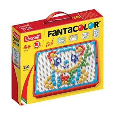 Bild av Quercetti 0923 FC Portable Small d.15, Kids&#039; Mosaic Kits STEAM Toy,Multicolor