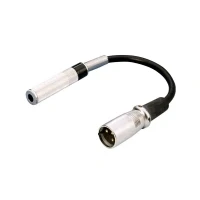 Bild av Monacor MCA 15/2, XLR (3 pin), Hankoppling, 6,35mm, Honkoppling, 0,15 m, Svart, Metallisk
