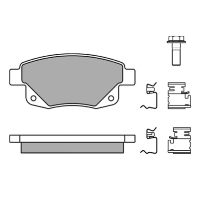 Bild av MEYLE 025 244 8617/W Jeu de plaquettes frein ORIGINAL Quality Essieu arrière contact signal d&#039;usure inclus avec tôle anti bruit