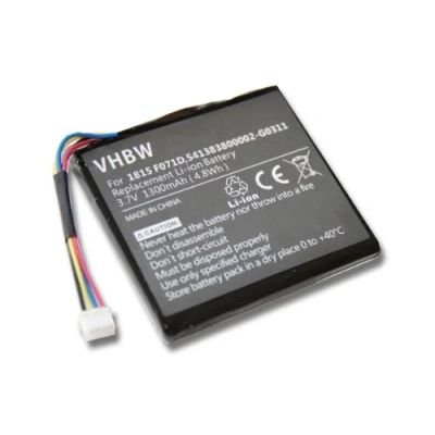 Bild av vhbw batteri kompatibel med Texas Instruments TI Nspire CX CAS (upp till 10/2014) miniräknare (1 300 mAh, 3,7 V, Li Ion)