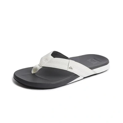 Bild av Reef Kudde Bounce Phantom Le Flip Flops för män, Vit kol, 45 EU