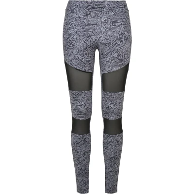 Bild av Urban Classics TECH MESH AOP Leggings, Storlek: Large, Blackzen