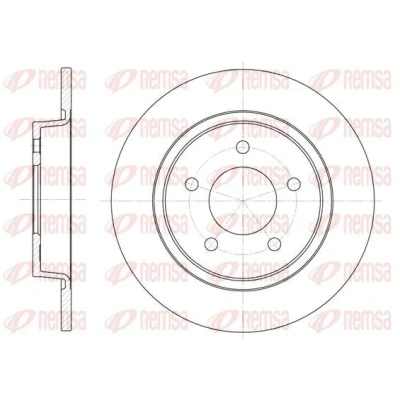 Bild av REMSA 6880.00 Disque de frein Essieu arrière 279,9, 279,9 10,9 5 plein MAZDA: 3 portes, 5, Berline