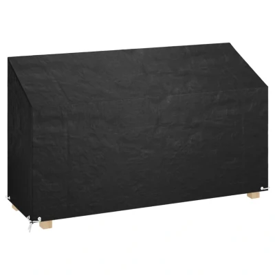 Bild av Överdrag för trädgårdsbänk 12 öljetter 210x70x70/88 cm polyeten