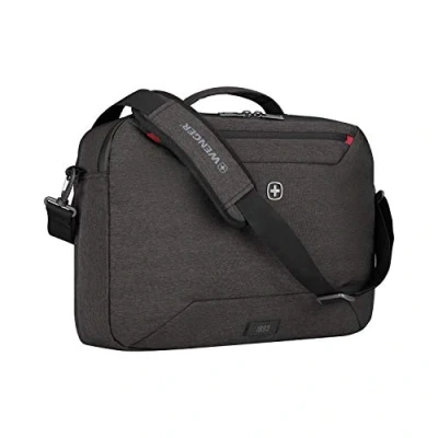 Bild av WENGER MX Commute Laptop Bag for Shoulder, Notebook up to 16 Inches, Tablet 10 Women Men, Business University School Travel, Heather Grey