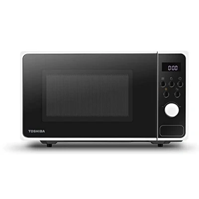 Bild av Toshiba MM2 AM23PF(WH), Fristående mikrovågsugn med 8 automatiska program för snabb beredning och enkel upptining av mat, 23 l, 800 W, vit