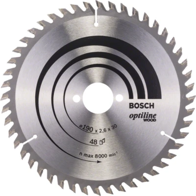 Bild av Bosch Cirkelsågklinga Optiline Wood 190 x 30 2,6 mm, 48