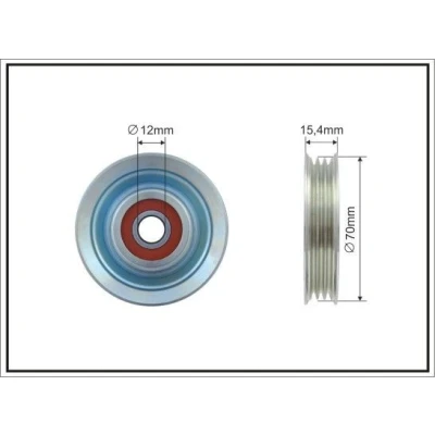 Bild av Spännrulle, Drivrem, nissan micra iii, c+c note, 11925AX000, 11925 AX000, 11925AX00B, AX00B, 11927AX000, 11927 AX000