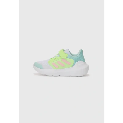 Bild av adidas Performance Tensaur Unisex Väglöparskor för barn, Storlek: 28, White/clear pink/yellow Textil/syntet