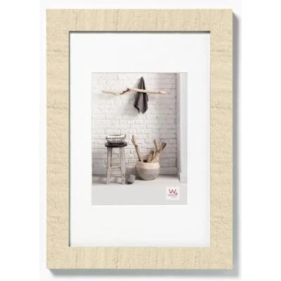 Bild av walther design tavelram gräddvit 30 x 40 cm med passepartout, Hem träram HO040W