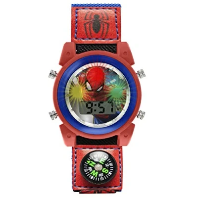 Bild av Spiderman unisex barn digital klocka med textilrem SPD4586, Ledig för