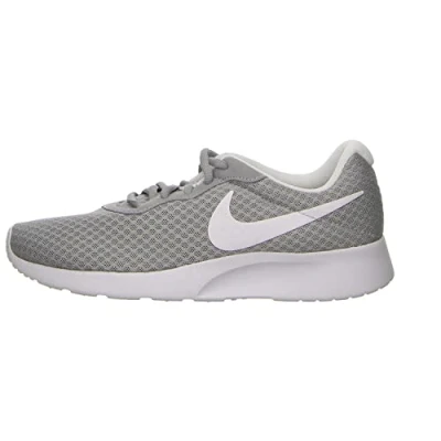Bild av NIKE Tanjun unisex vuxen Sneaker gymnastiksko, grå varg vit 010, 35.5 EU