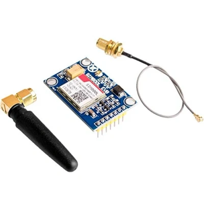 Bild av TECNOIOT SIM800L V2.0 5V trådlös GSM GPRS MODULE QUAD BAND med antennkabelkåpa modul SIM kort 5 V fyrband L formantenn för Arduino